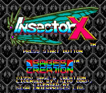 Insector X (USA) screen shot title